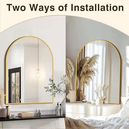 FICTOR 30" x 40" Arched Bathroom Vanity Mirror - Image 5