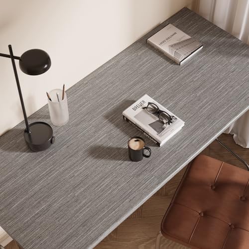 VaryPaper 15.7''x78.7'' Silver Brown Grasscloth Textured Wallpaper Peel and - Image 4