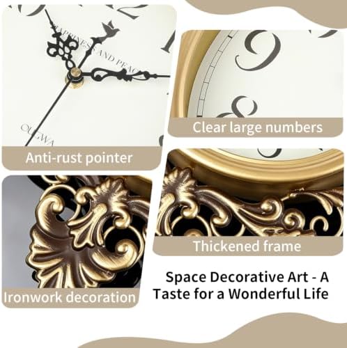 SIN&MI Vintage Retro Wall Clock - Image 3