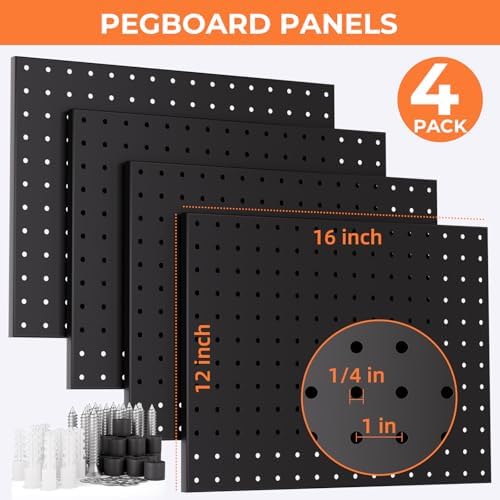 INCLY 70PCS Pegboard Wall Organizer Kit - Image 3