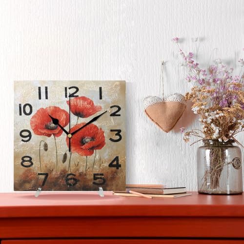8 Inch Square Wall Clock - Image 4