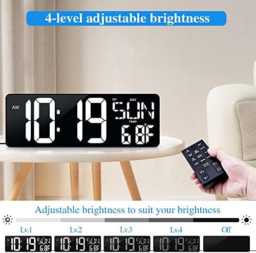 17.2"Large Digital Wall Clock Large Display - Image 4