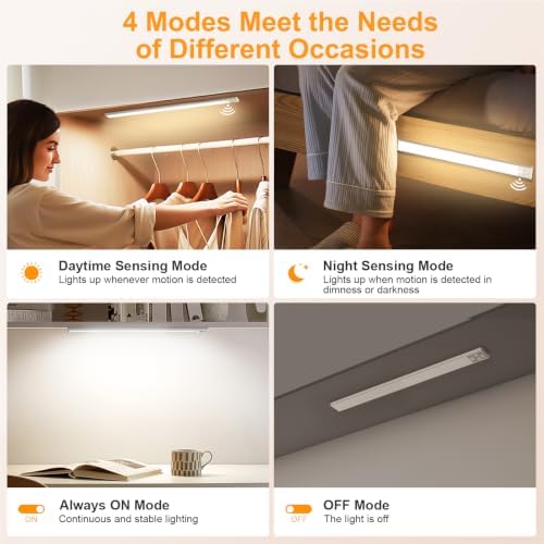 Gritin 14.7inch Under Cabinet Lighting Rechargeable 2 Pack - Image 6