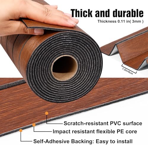 3D Wood Slat Wall Panels Peel and Stick Faux Wood Grain Thick Wallpaper - Image 3
