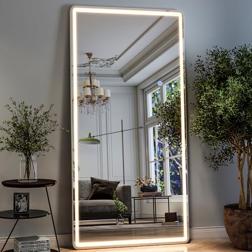 GLSLAND 34x76 inch Full Length Mirror by GLSLAND