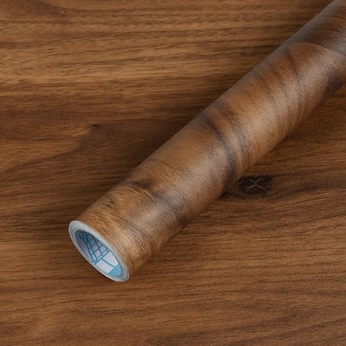 Wood Grain Contact Paper Peel and Stick Self Adhesive Dark Brown Wallpaper by practicalWs