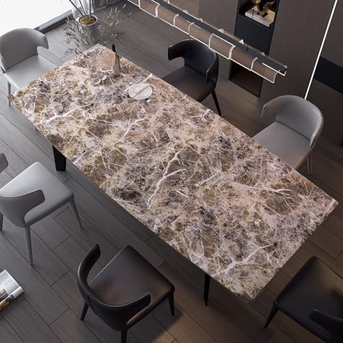 Brown Marble Contact Paper Peel and Stick Wallpaper - Image 6
