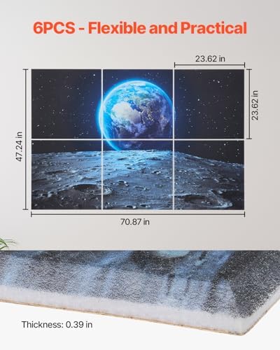 VEVOR 6 Pack Art Acoustic Panels, 70.87 x 47.24 x 0.4 inch Soundproof Wall Tiles - Image 6