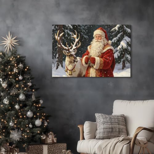 AVANT GARDE CANVAS Christmas Canvas Wall Art, Santa Claus - Image 3