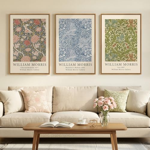 Large Framed William Morris Botanical Wall Art by Cuspin