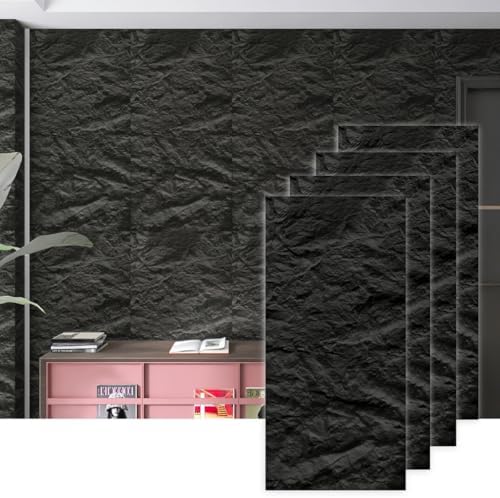 Faux Stone Wall Panel Rock Wall Panels Flexible Wall Panels Graphite Black by ARTSLATSLatisakindofart