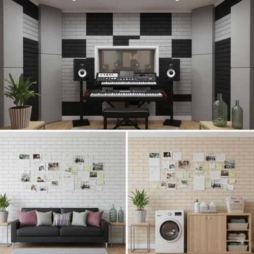12Pack wall panels, 3D Brick Pattern Sound Proof Panels - Image 7