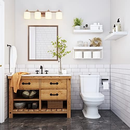 QEEIG Bathroom Shelves Over Toilet Wall Mounted - Image 2