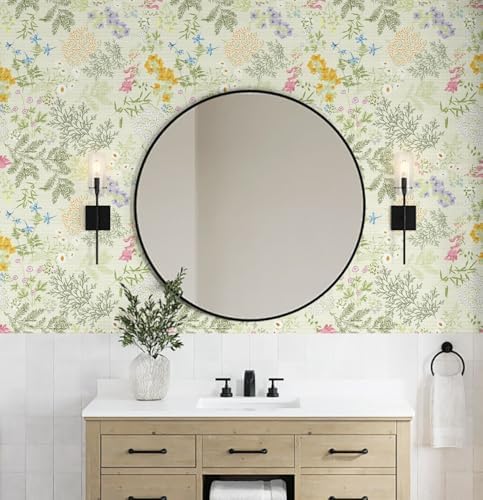 Peel and Stick Wallpaper Vintage Floral Wallpaper Boho Leaf Contact Paper - Image 5