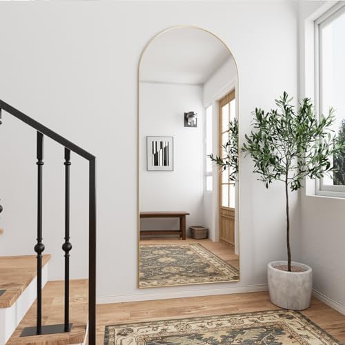 70''x26'' Full Length Mirror, Large Arched Floor Mirror - Image 2