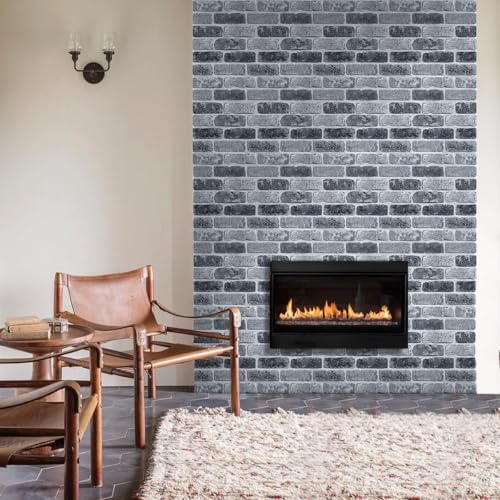 Commomy 3D Faux Brick Peel and Stick 10 pcs 11.8" x 11.8" - Image 2