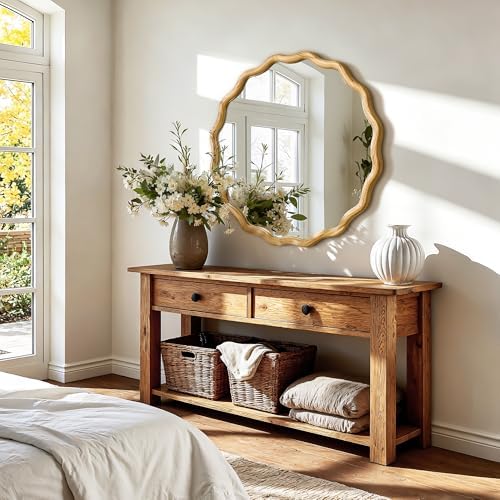 AMOISE Round Wavy Wall Mirror - Image 4