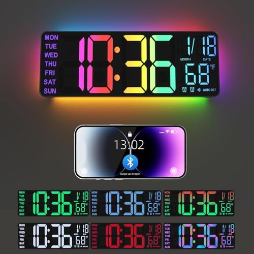 YISILE 13" Digital Wall Clock by YISILE