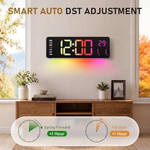 16" Large Digital Wall Clock - Image 5