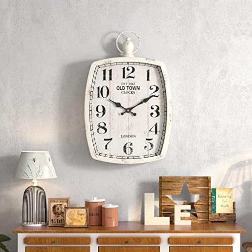 Menterry Large Retro Rectangle Wall Clock - Image 6