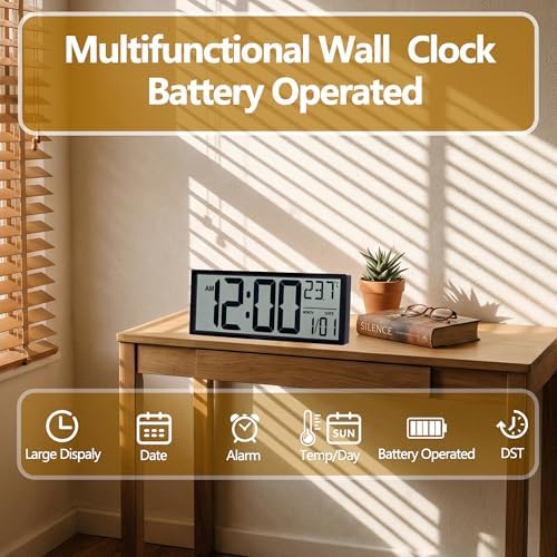 Maxstar Large Digital Wall Clock - Image 2