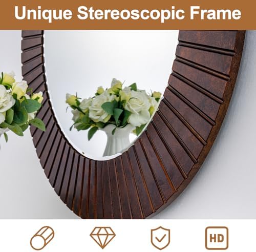 Chende 42'' Large Circle Mirror - Image 4