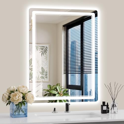 24"x32" LED Bathroom Mirror by WISSMIELSHOME