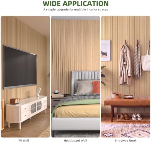 Elvone Peel and Stick PVC Slat Wood Wall Panel - Image 3