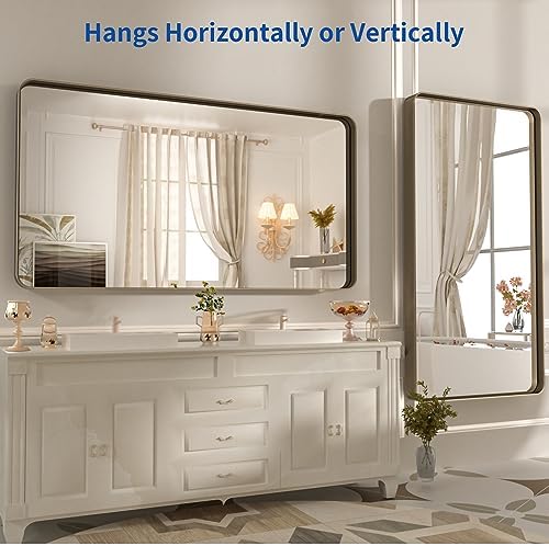 WEER Bronze Bathroom Vanity Mirror 55X30 Inch - Image 5