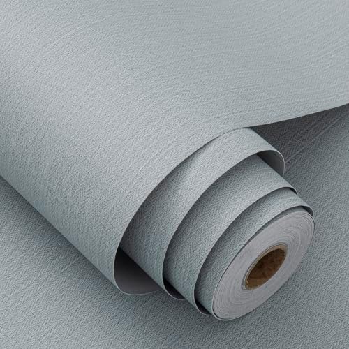 Haimin Fabric Wallpaper 24" x 393" Peel and Stick Textured Contact Paper - Image 5