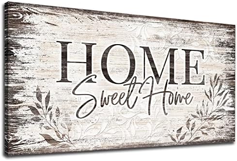arteWOODS Home Sweet Home Wall Art Sign Large Dark Brown Farmhouse Wall Sign - Image 2