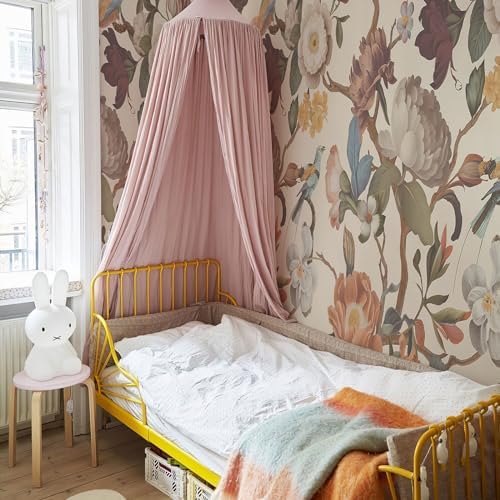 Zeeko Vintage Beige Floral Peel and Stick Wallpaper Mural - Image 4