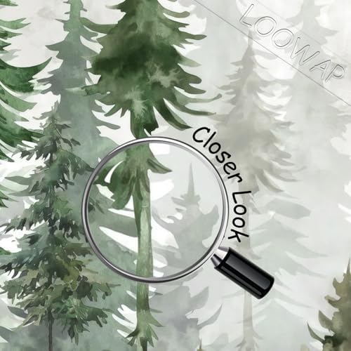 Nursery Forest Peel and Stick Wallpaper Green Landscape Wall Mural - Image 5