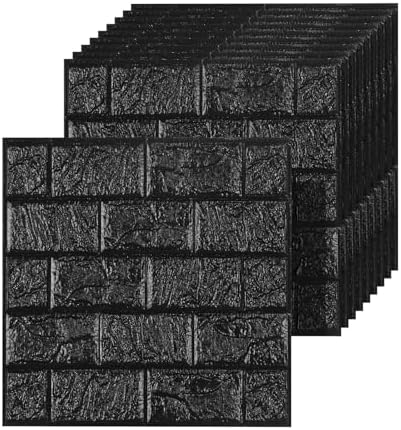 3D Wall Panels Peel and Stick Faux Foam Brick Wallpaper Covering by Umedol