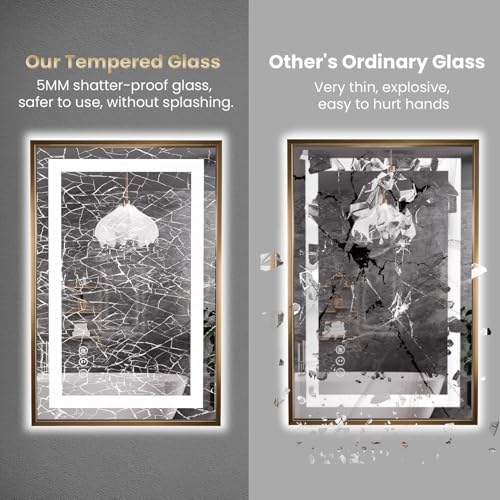 Amorho 48"X40" LED Bathroom Mirror - Image 6