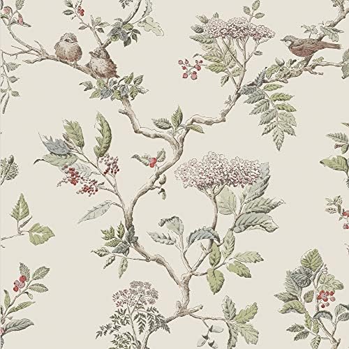 Laura Ashley Elderwood Natural Wallpaper by Unknown