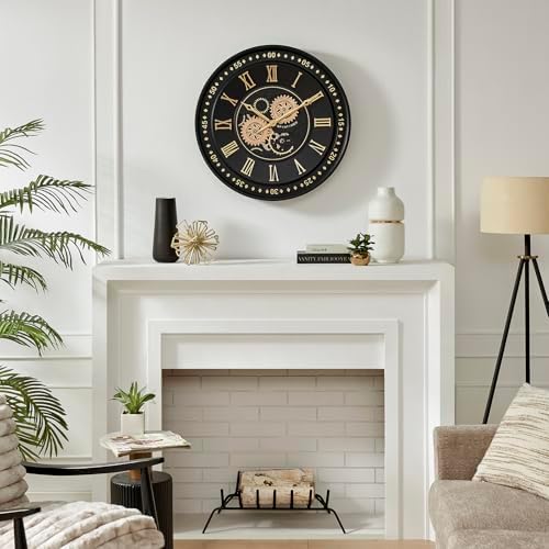 CLXEAST 24 Inch Large Moving Gear Wall Clock - Image 6
