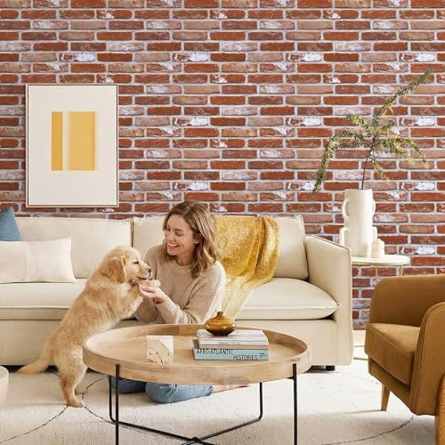COMSTICKC 3D Faux Brick Wall Panels Peel and Stick - Image 2