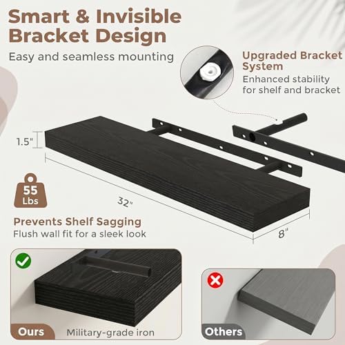 32 Inch Floating Shelves for Wall - Image 2
