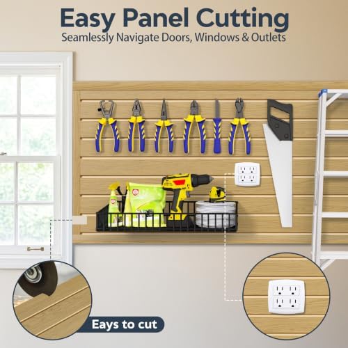 Slat Wall Paneling 2 x 4ft, Slatwall Garage Wall Organizer - Image 6