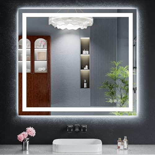 36"x40" LED Bathroom Mirror by MYSUNORIA