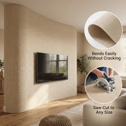 VooBang 8-Pack 3D Wall Panels, Quartz Sand Mixed Material, Bendable & Cut-Free - Image 3