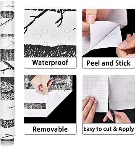 17.7" x 394" Birch Tree Wallpaper Peel and Stick Wallpaper - Image 4