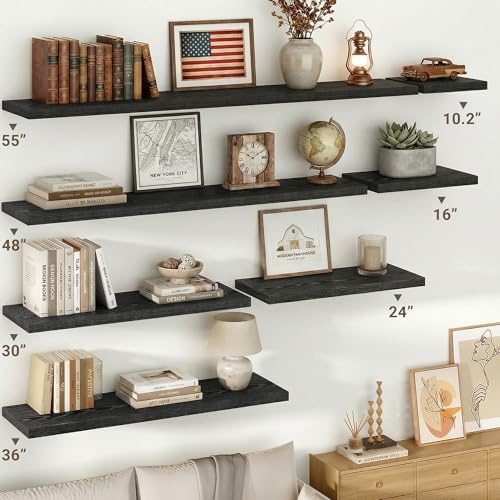 Vivelove 10 in Deep Floating Shelves 16” Set of 2 - Image 2