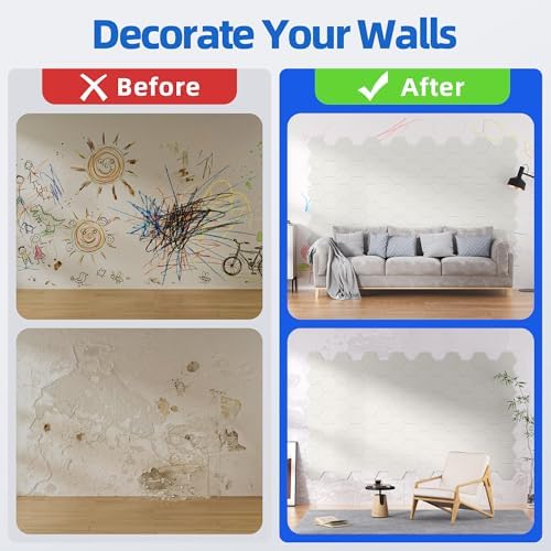 20 Pack Acoustic Panels with Self Adhesive, Soundproof Wall Panels, Hexagon - Image 7