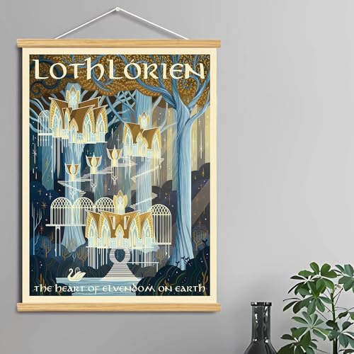 Middle Earth Landscape Wall Art Prints Canvas PaintingFantasy Posters, Wall - Image 2