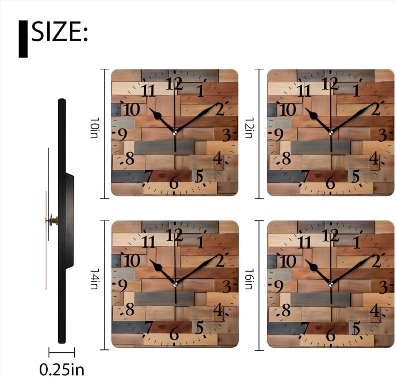 Quartz Wall Clocks Non-Ticking Silent Battery Operated Modern Wall Clocks - Image 2