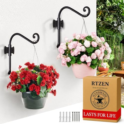RTZEN Plant Hangers Outdoor or Indoor Heavy Duty Wall Bracket Hooks - Image 7