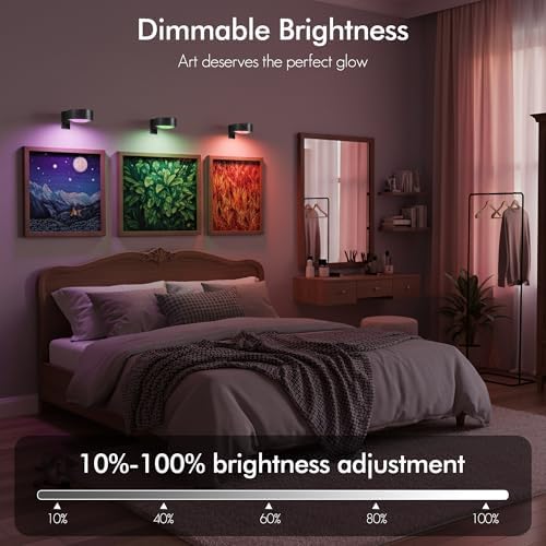 Picture Lights for Wall, Rechargeable Battery Wireless Poster Lights - Image 3