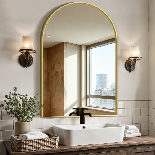 Arched Bathroom Vanity Mirror for Over Sink by LawadaMirror
